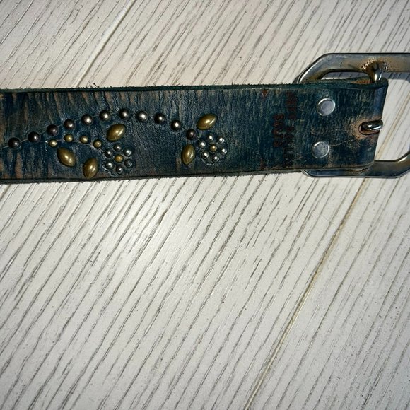 Jeff Galea Belts - RARE studded turquoise - Picture 2 of 9